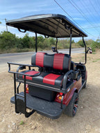 Evolution Classic 4 Plus-Flamenco Red with red & Black Seats-Hardy Carts & Equipment