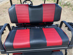 Evolution Classic 4 Plus-Flamenco Red with red & Black Seats- Hardy Carts & Equipment