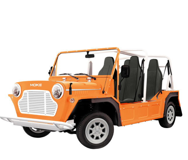 Moke Electric Cart White - Hardy Carts & Equipment