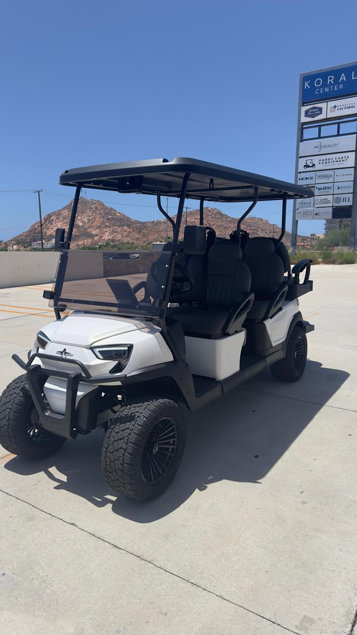 Atlas 6 passenger Lifted – Pearl White (Charcoal, Glossy Black) – IN STOCK