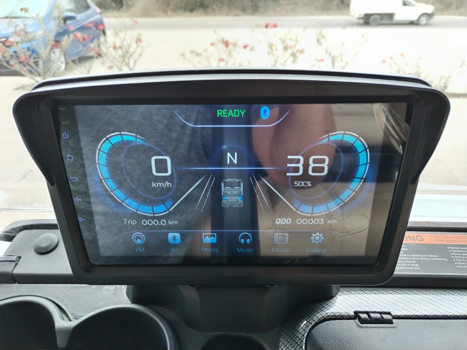 Tara 2 Golf - Mineral White with Beige Seats - Hardy Carts & Equipment