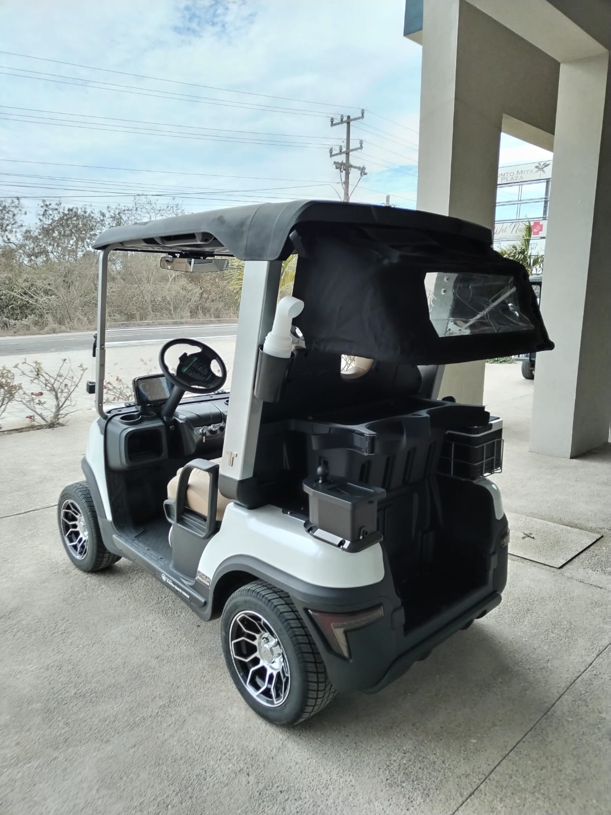 Tara 2 Golf - Mineral White with Beige Seats - Hardy Carts & Equipment