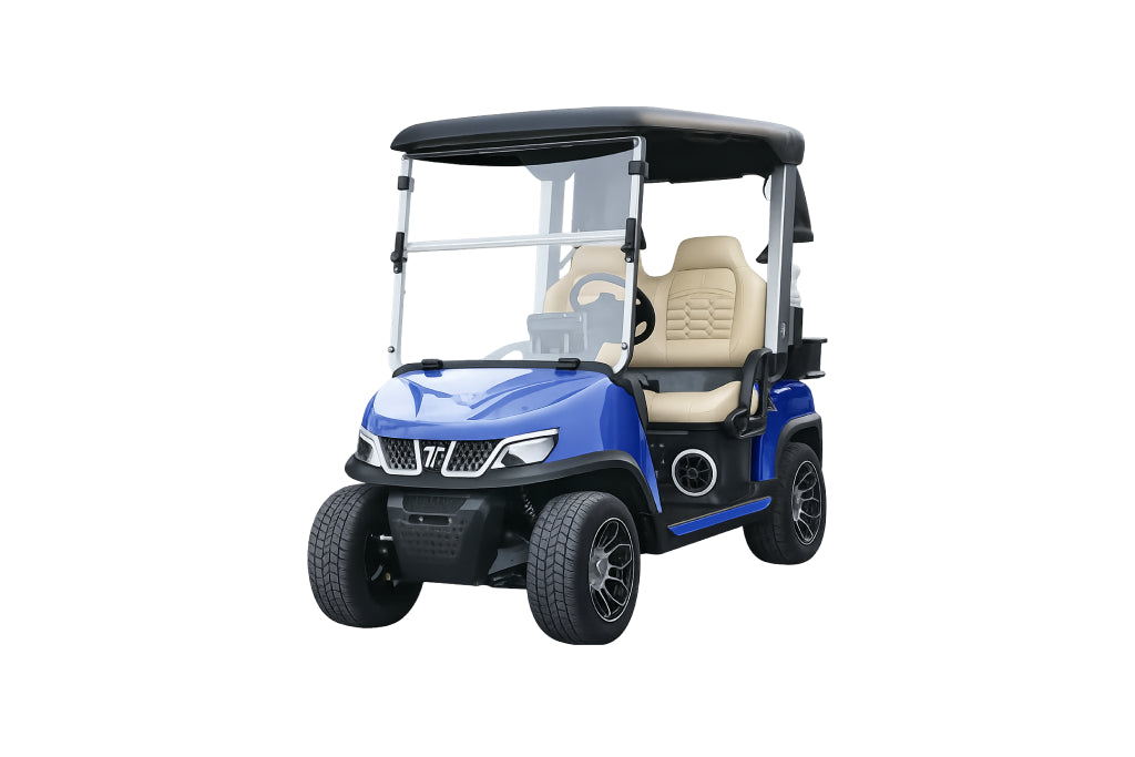 Tara Spirit 2 Plus - Blue with Beige Seats (GPS + Tracker Included) In Stock- Hardy carts & Equipment