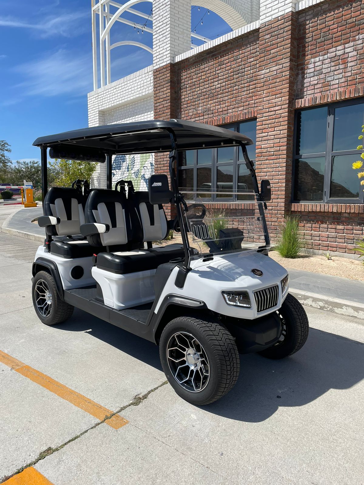 D5 Ranger 4 Plus - Mineral White (Black and White Seats)- Hardy Carts & Equipment