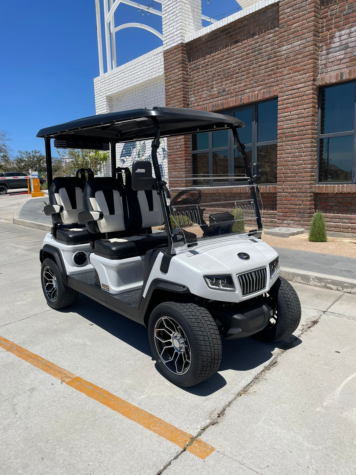 D5 Ranger 4 Plus - Mineral White (Black and White Seats)- Hardy Carts & Equipment