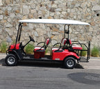EZGO Express S6 G - 2019 - Red - Red and white Seats - USED