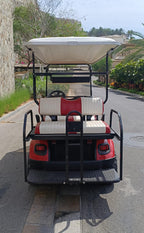 EZGO Express S6 G - 2019 - Red - Red and white Seats - USED