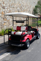 EZGO Express S6 G - 2019 - Red - Red and white Seats - USED