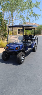 2016 - EZGo Express L6 - Metallic Blue (Black) Used - On Consignment