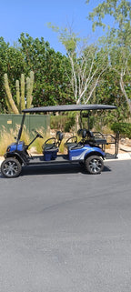 2016 - EZGo Express L6 - Metallic Blue (Black) Used - On Consignment