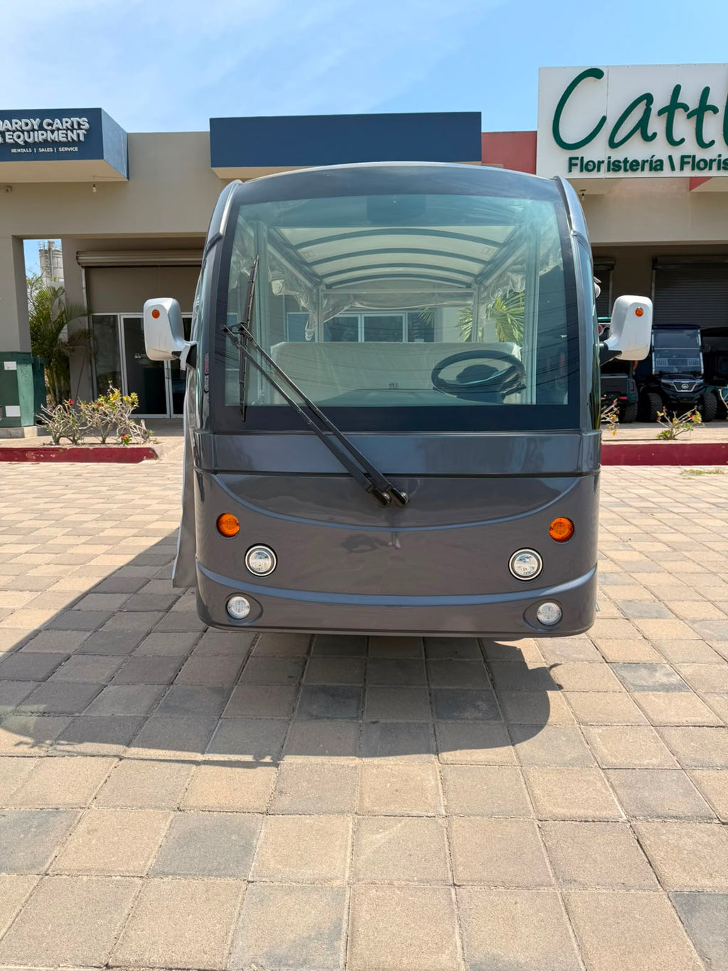 DN-11M - 11 Seater Electric Lithium Sightseeing Bus - Grey (Light Brown) - In Stock